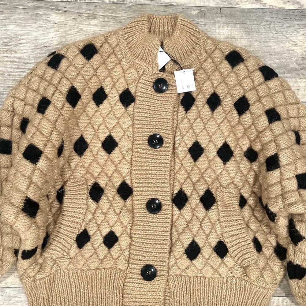 ZARA Oversized Wool-Blend Cardigan - Picture 12 of 17